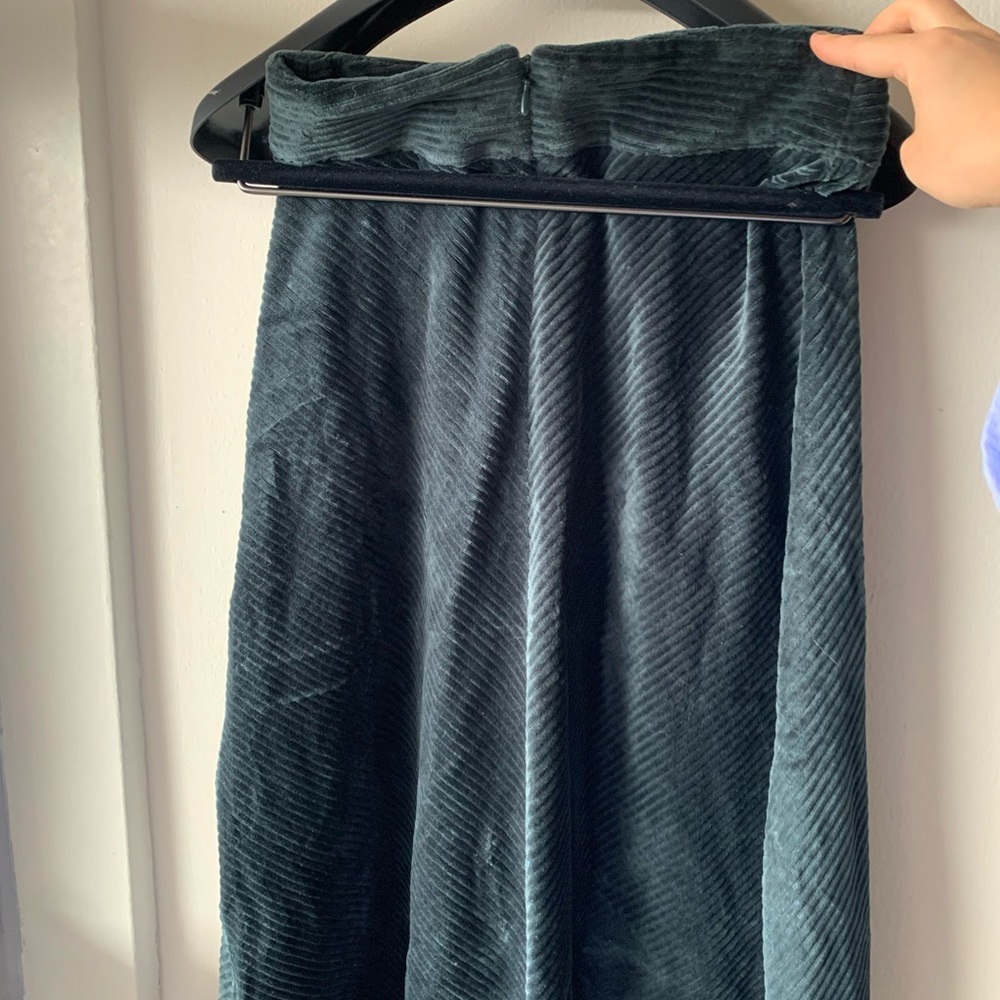 Mango xxs velvet midi skirt NWOT